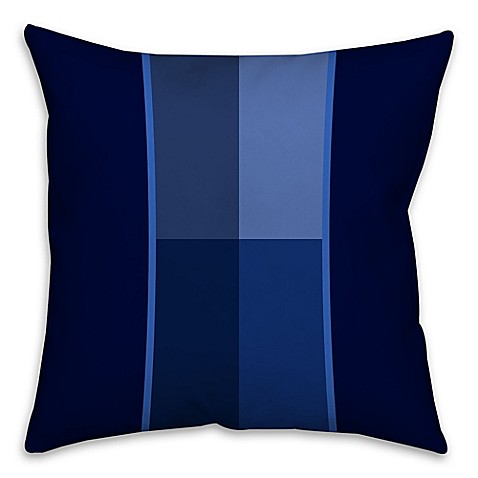 Geometric Shades Square Throw Pillow in Blue - www.BedBathandBeyond.com