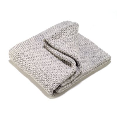 Cailoha Bamboo Knit Throw Blanket Stone Light Grey Eco | eBay