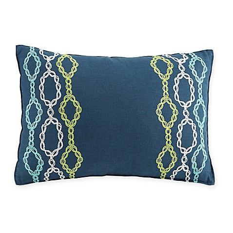 Trina Turk Kimono Chains Oblong Throw Pillow in Blue - Bed Bath & Beyond