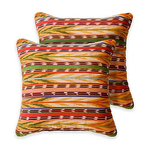 Arlington 18-Inch Square Throw Pillows in Yellow (Set of 2) - Bed Bath & Beyond