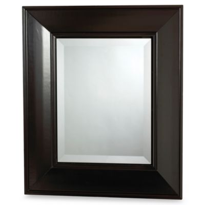 medicine cabinet espresso concave frame bedbathandbeyond bathroom bath cabinets bed bathrooms wood fixtures beyond