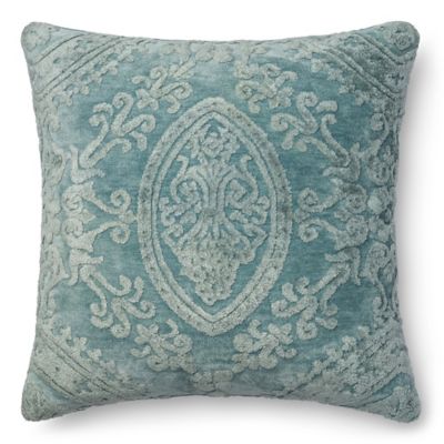 Buy Blue Chenille Pillow from Bed Bath & Beyond