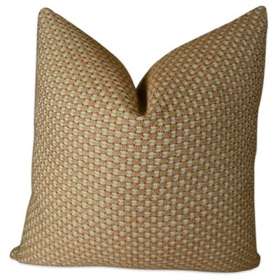 Buy Plutus Alice White Paprika Handmade 24-Inch Square Throw Pillow in Red from Bed Bath & Beyond