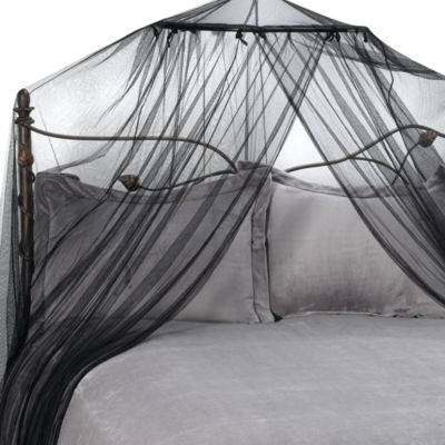 Siam Bed Canopy and Mosquito Net in Black