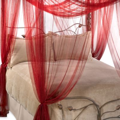 Majesty Bed Canopy in Ruby Red
