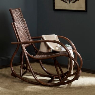 Buy Safavieh Bali Wicker Rocking Chair in Brown from Bed Bath & Beyond