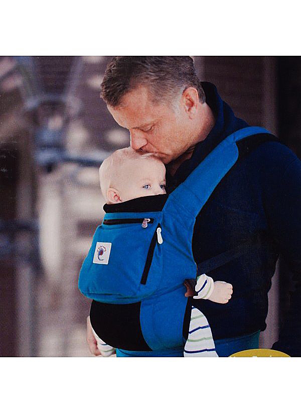 Man with baby in carrier