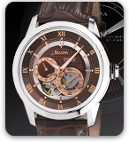 Brown Bulova Watch