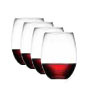 Set of Four (4) Stemless Wine Glasses