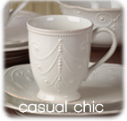 Casual Chic White Tea Cup