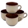 Set of Four (4) Jumbo Mugs in Nova Brown or Nova Black