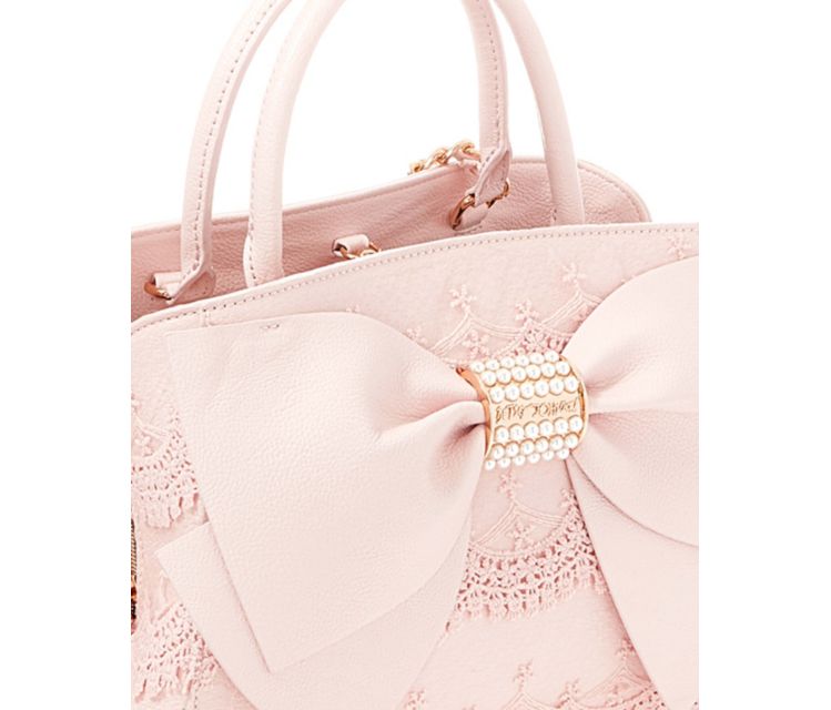 pink bow handbag