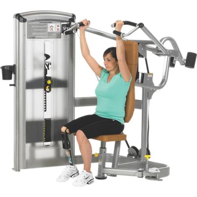 Total Access Overhead Press disabled accessible fitness equipment Cybex