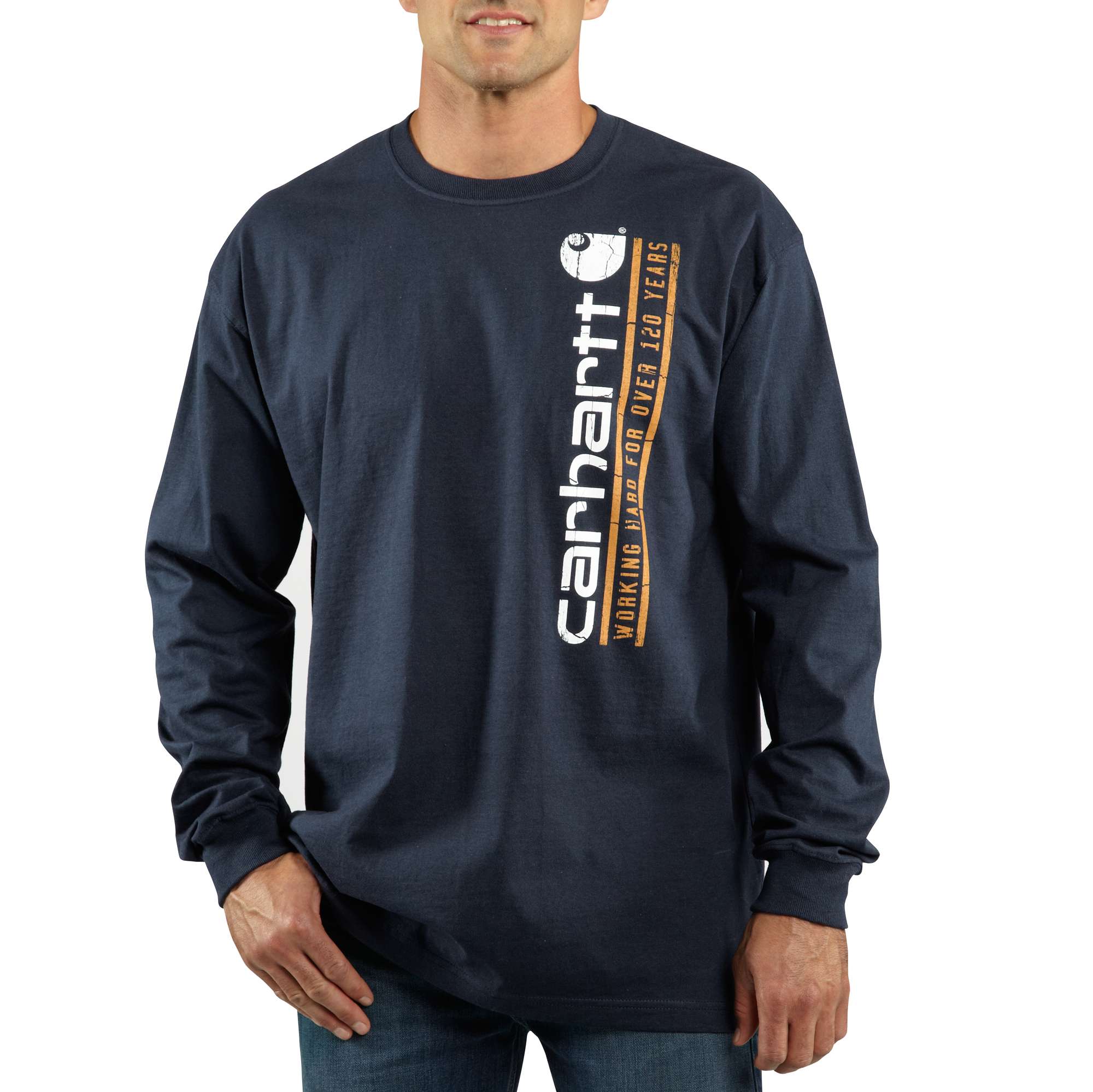 Men�s Graphic Vertical Logo Long-Sleeve T-Shirt