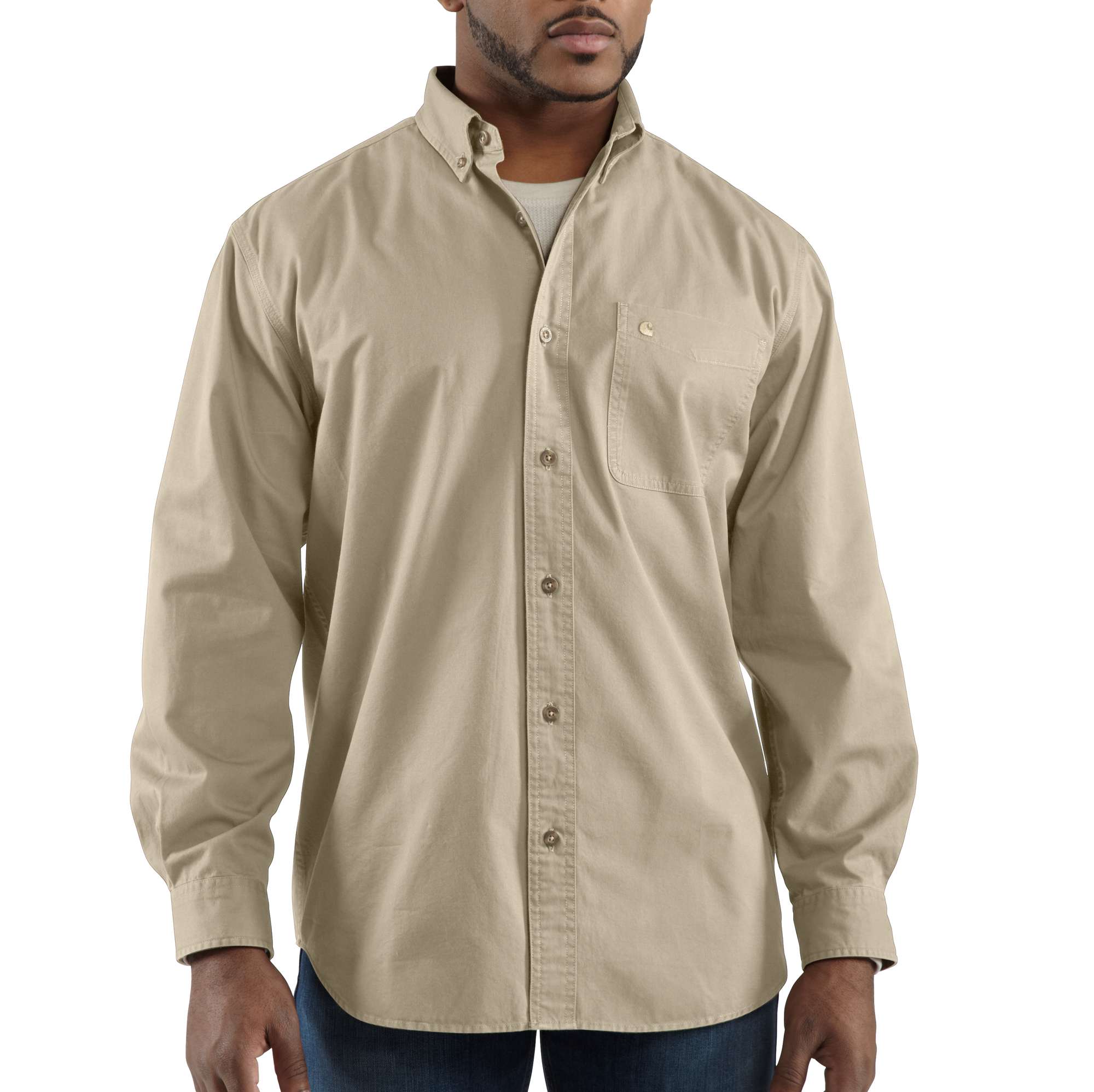 Men�s Hines Solid Long-Sleeve Shirt