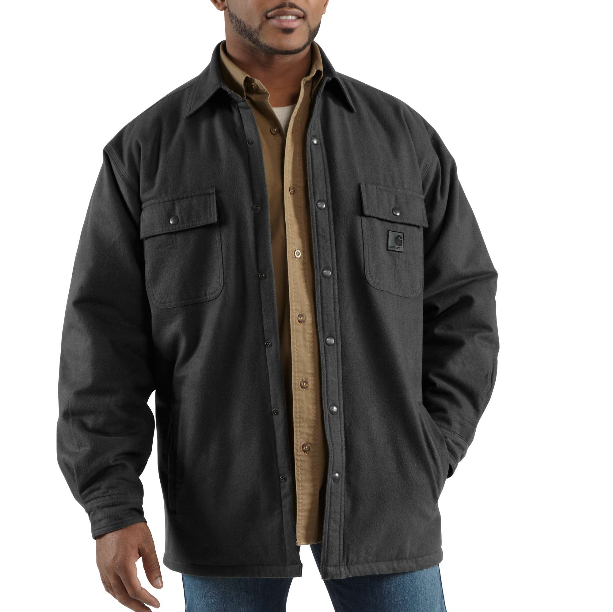 Men�s Chore Flannel Shirt Jac/Quilt Lined