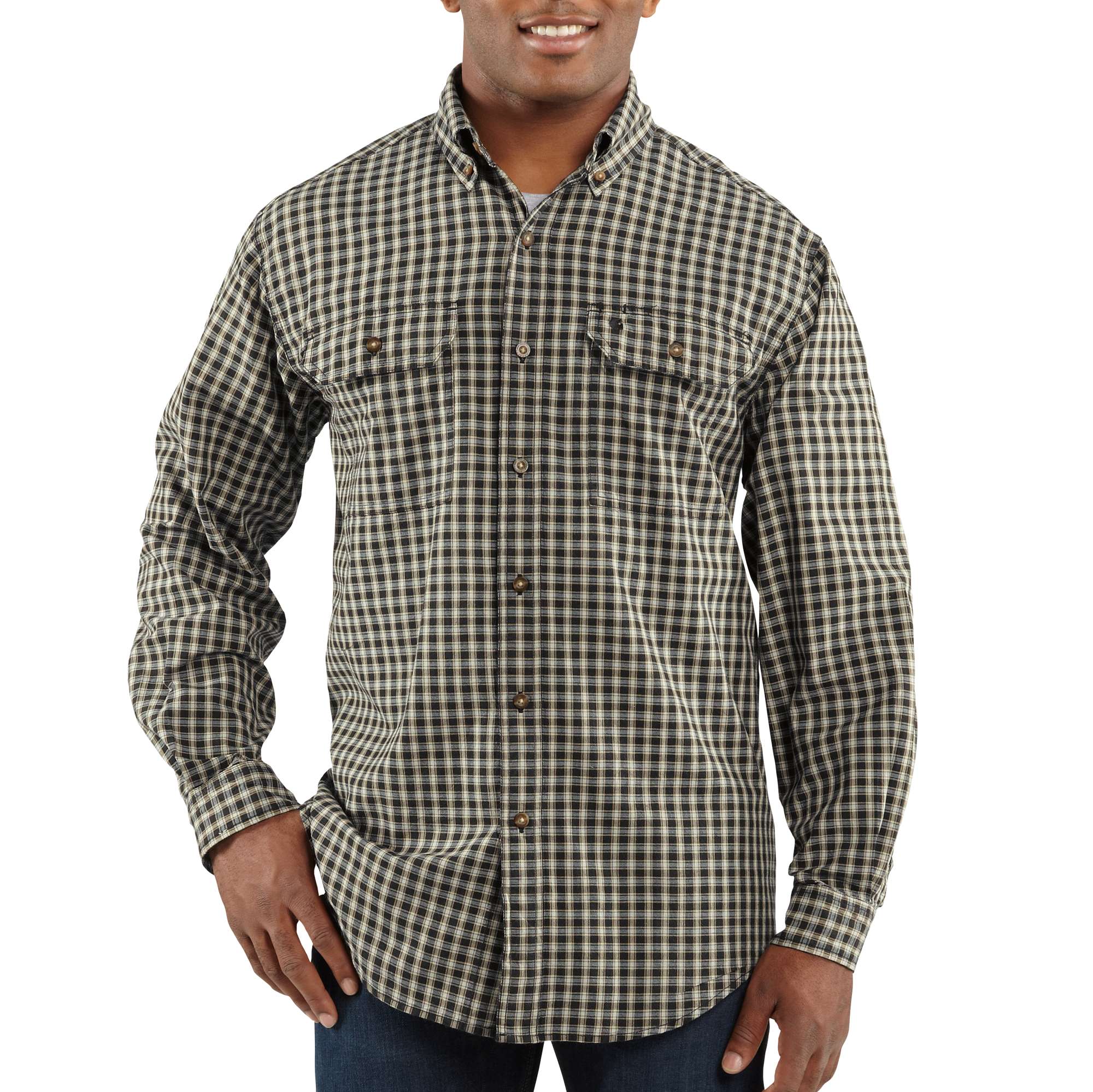 Discontinued - Men�s Fort Plaid Long-Sleeve Shirt