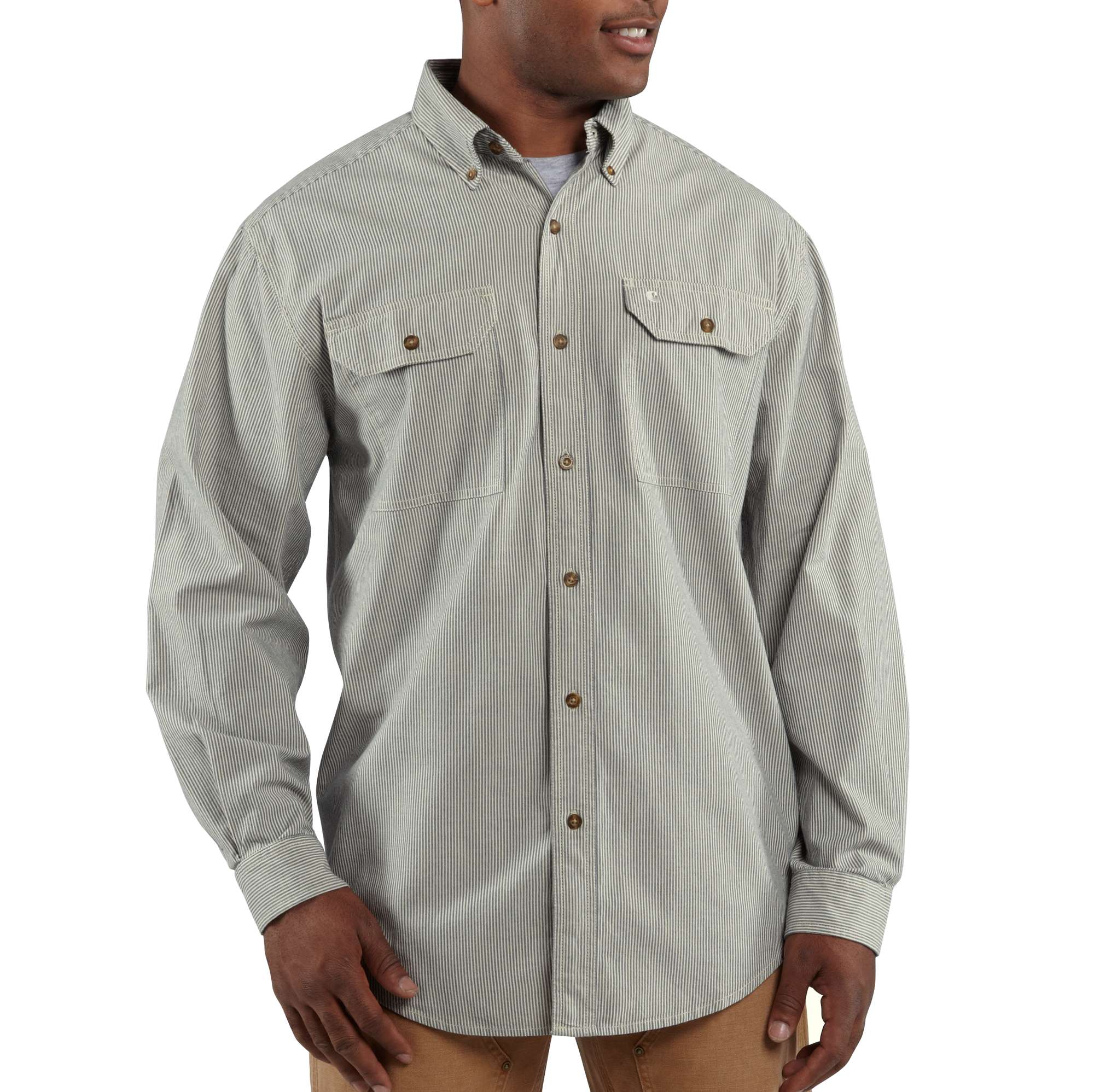 Men�s Fort Stripe Long-Sleeve Shirt