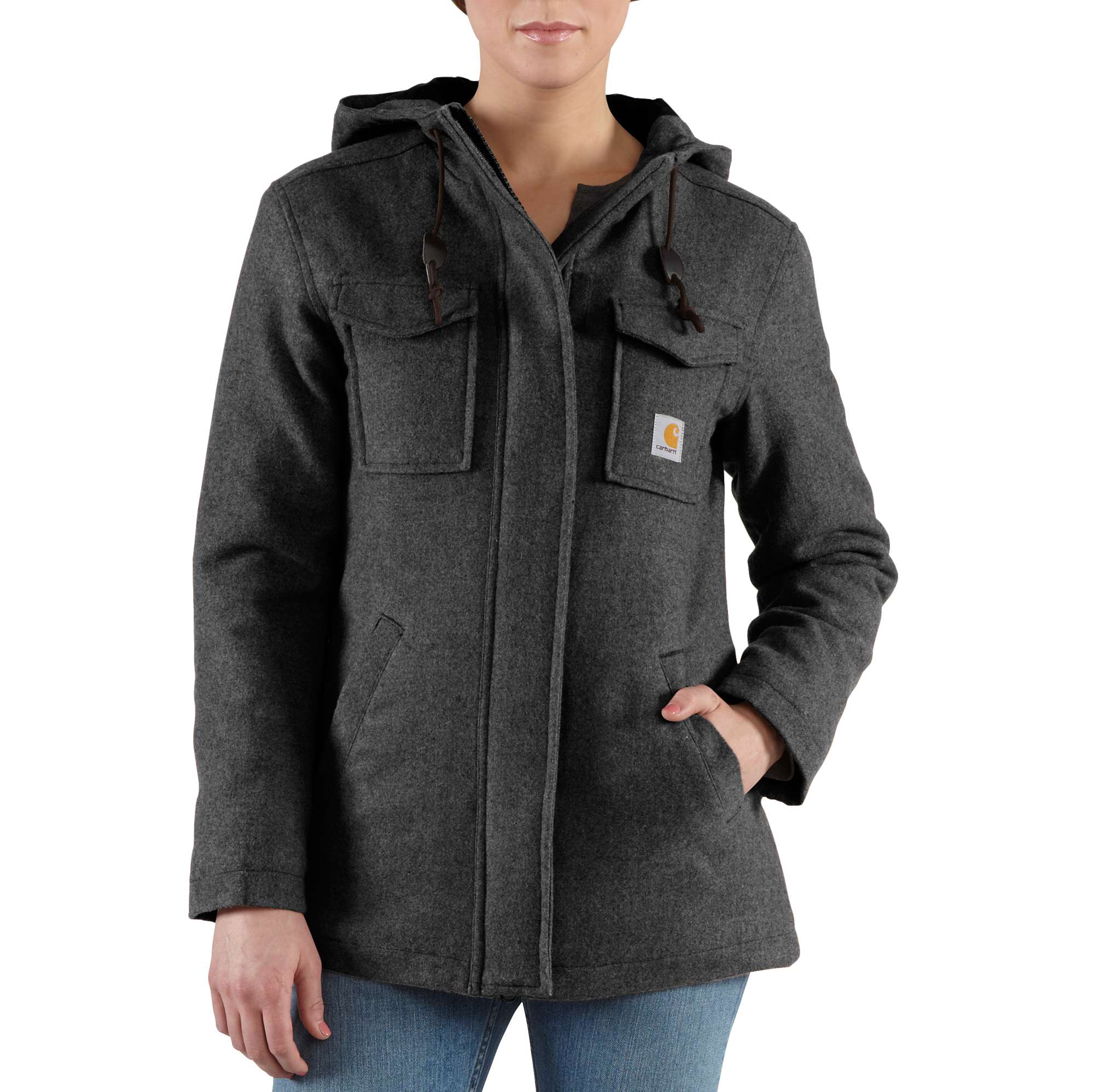 Women�s Camden Solid Wool Parka