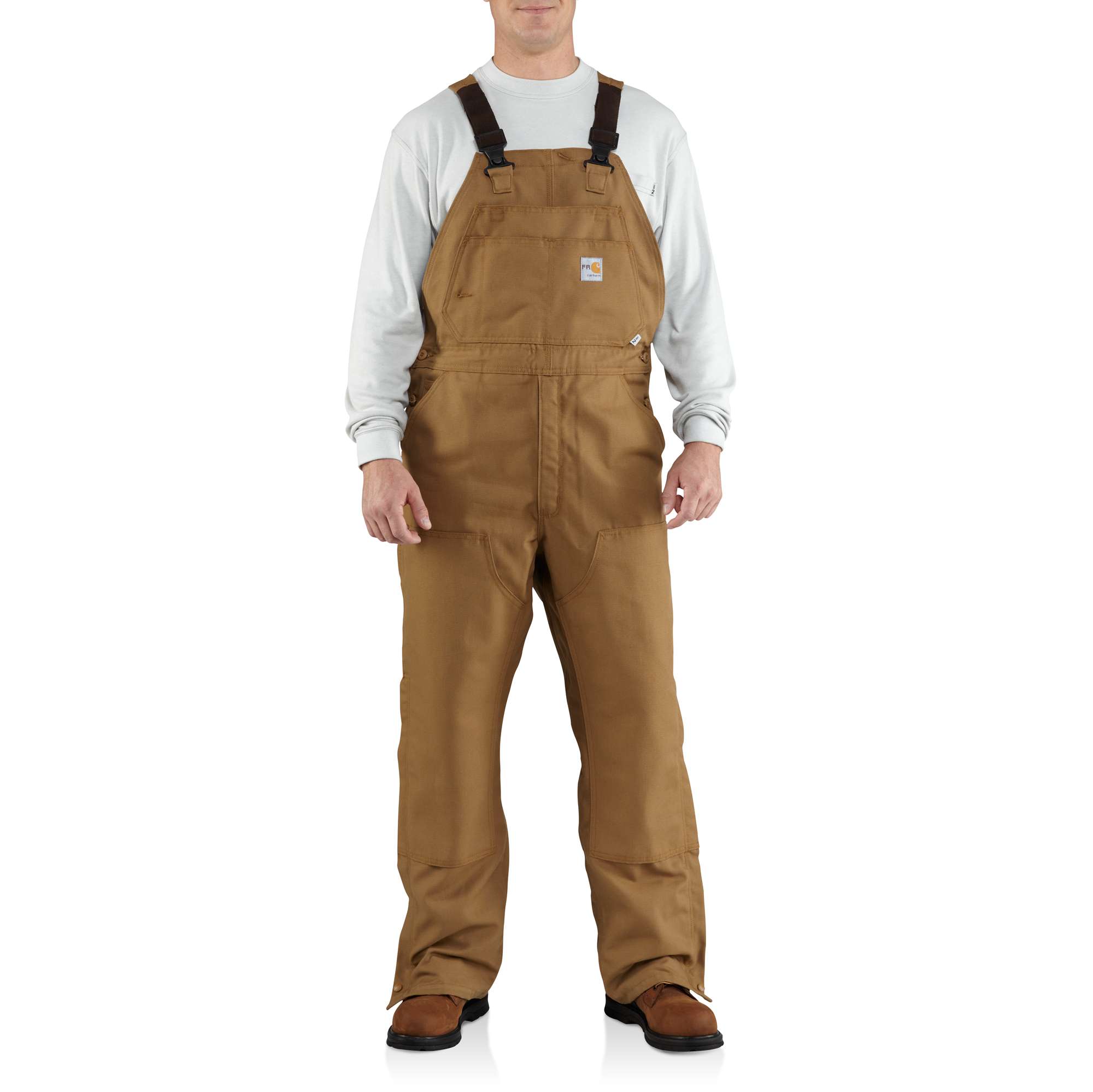 Men�s Flame-Resistant Canvas Bib Overall/Unlined