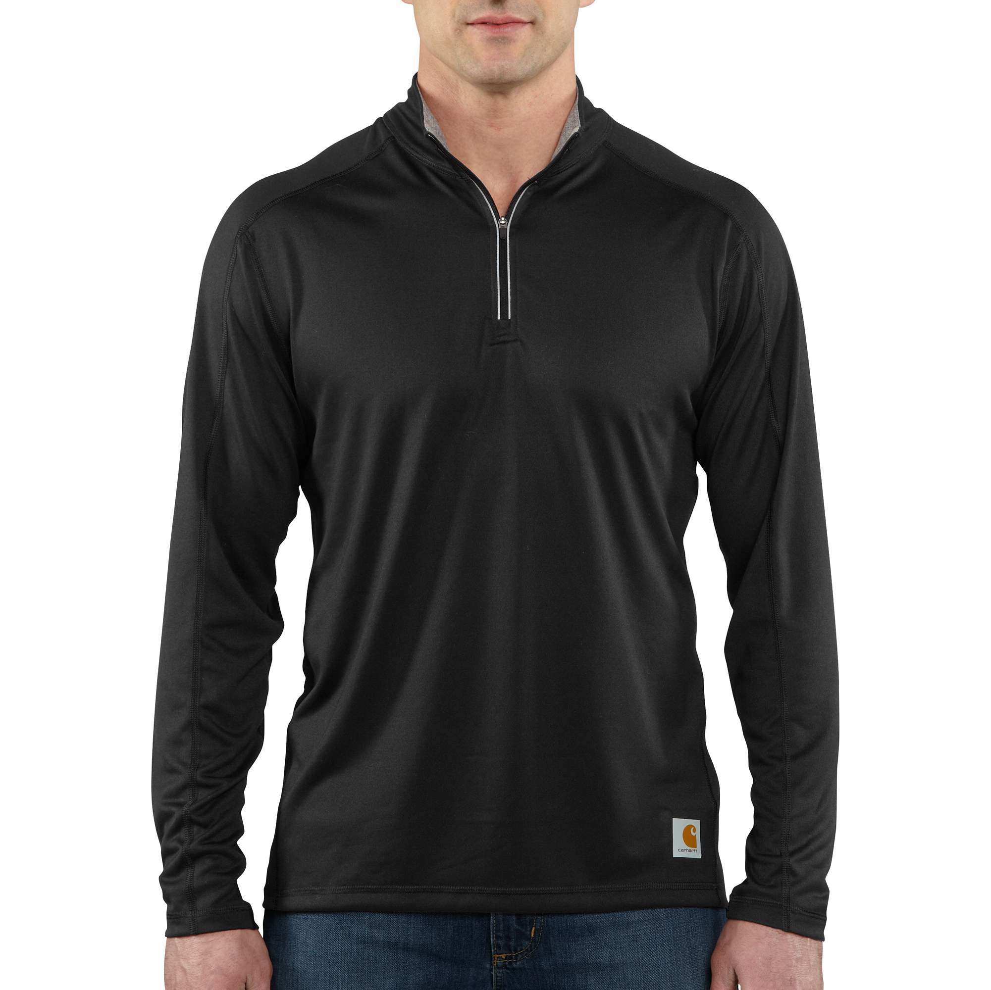 Men's Force&trade;�Long-Sleeve Quarter Zip T-shirt