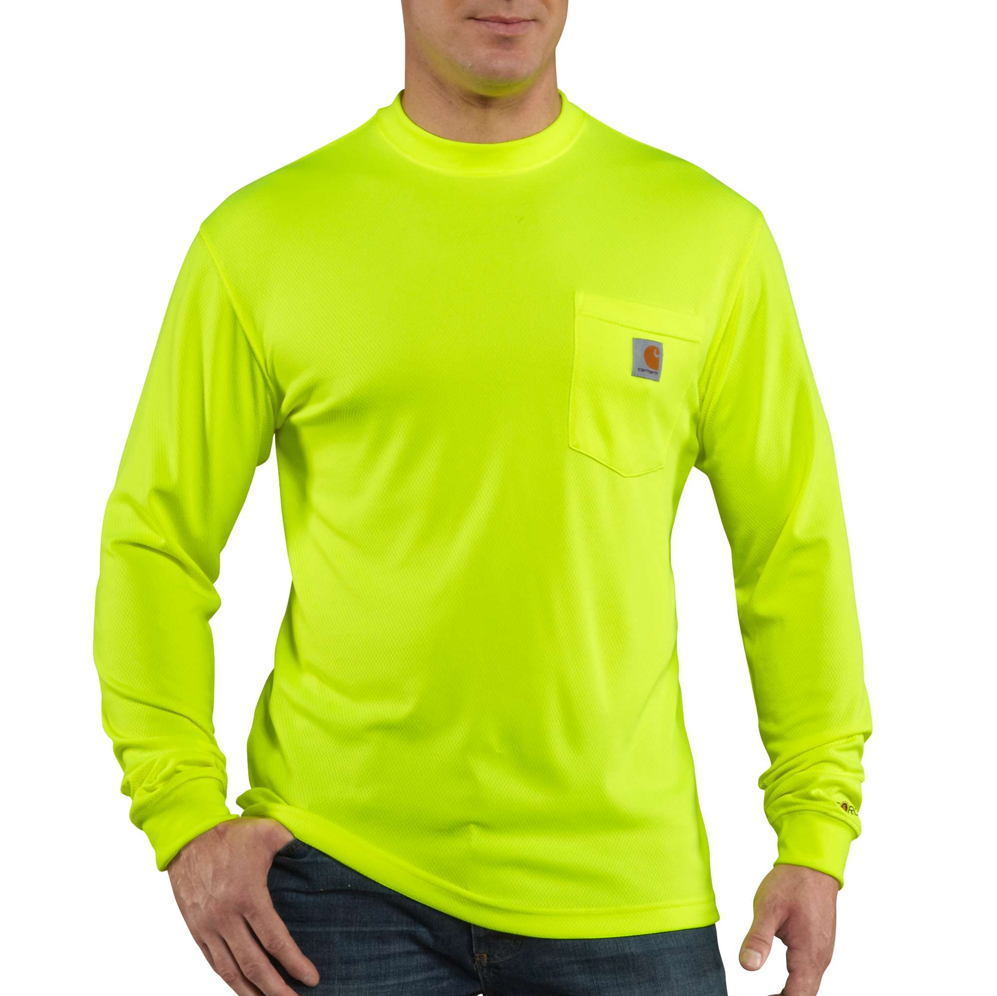 Image of Carhartt Force Color Enhanced Long-Sleeve T-Shirt