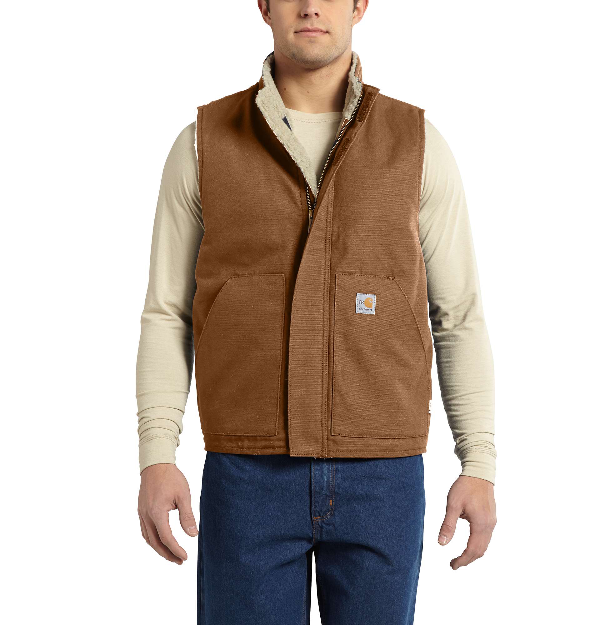 Image of Flame-Resistant Mockneck Vest