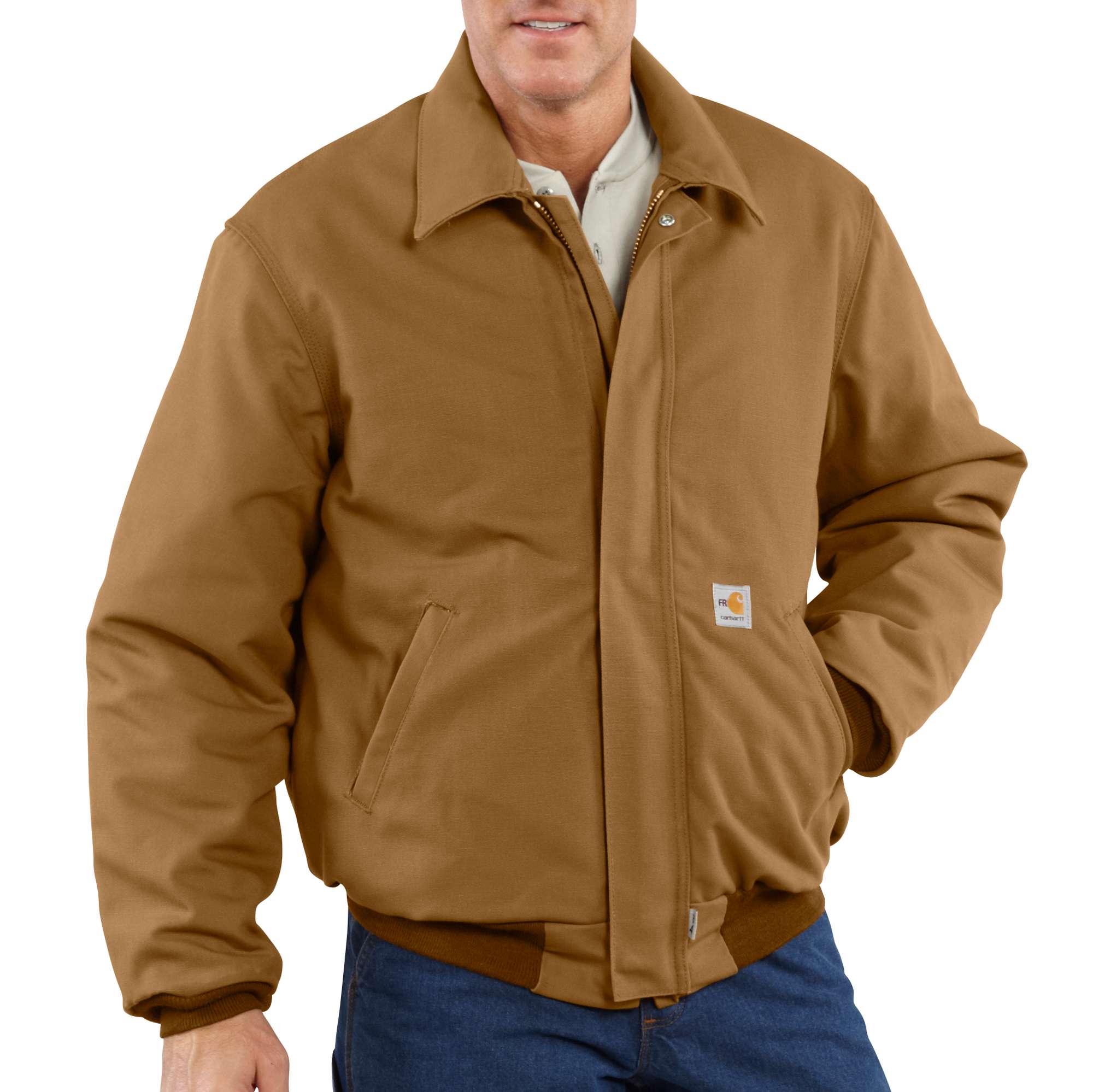 Image of Flame-Resistant Duck Bomber Jacket/Quilt-Lined