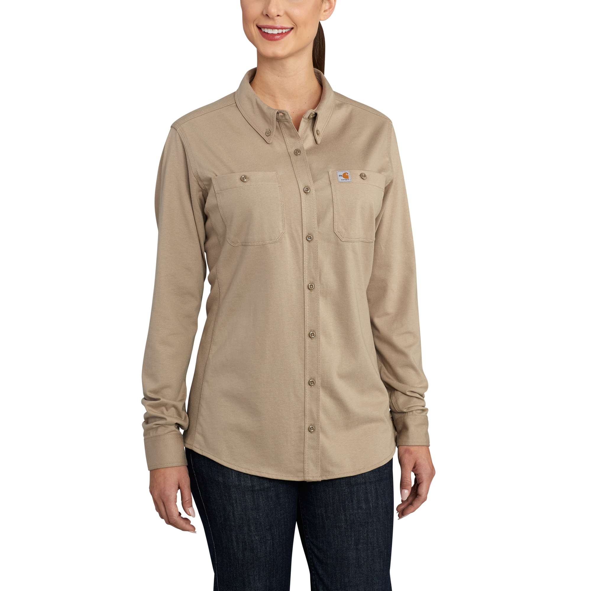 Carhartt Women's Fr Force Cotton Hybrid Shirt