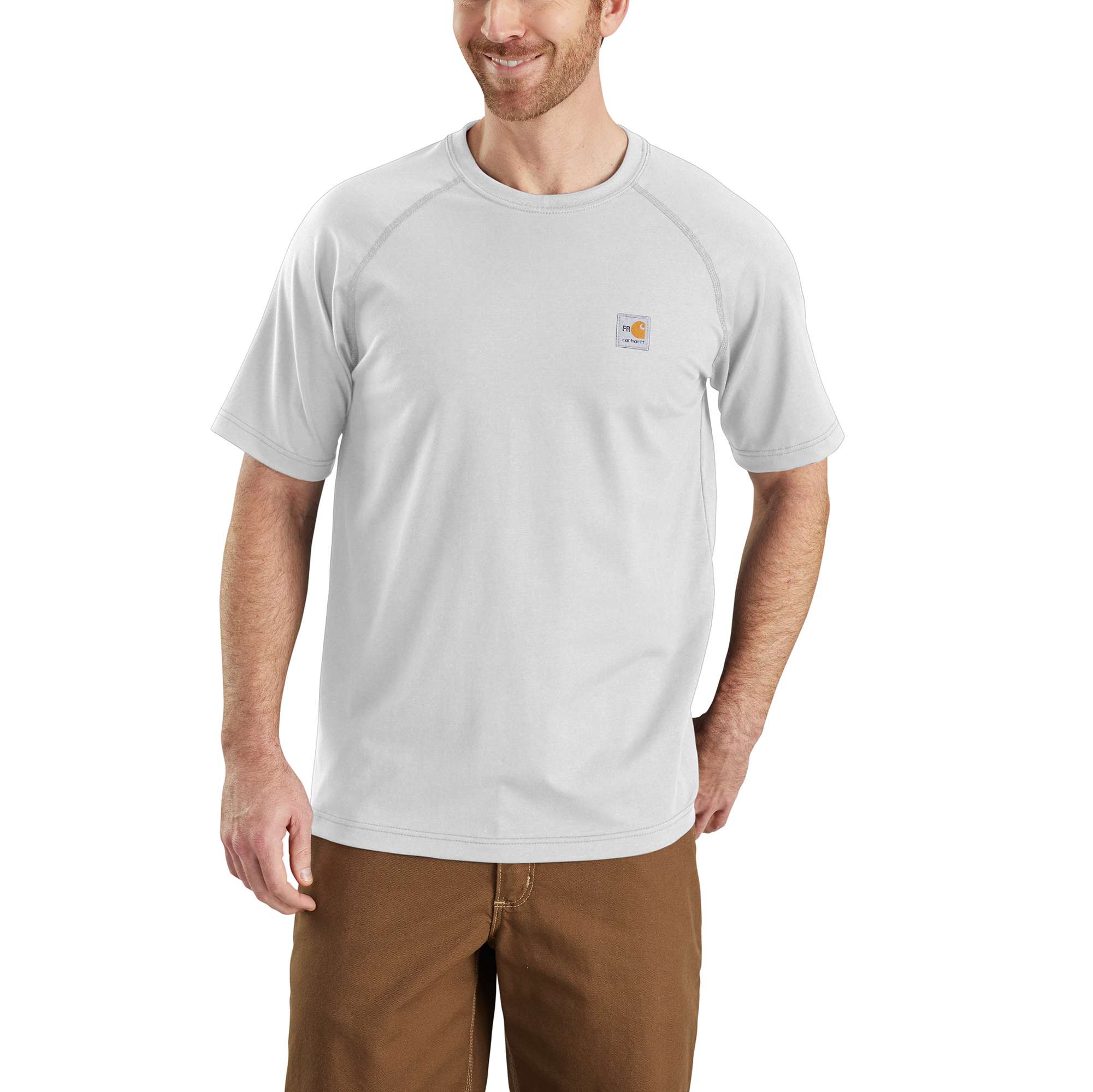 Image of Flame-Resistant Carhartt Force Cotton Short-Sleeve T-Shirt