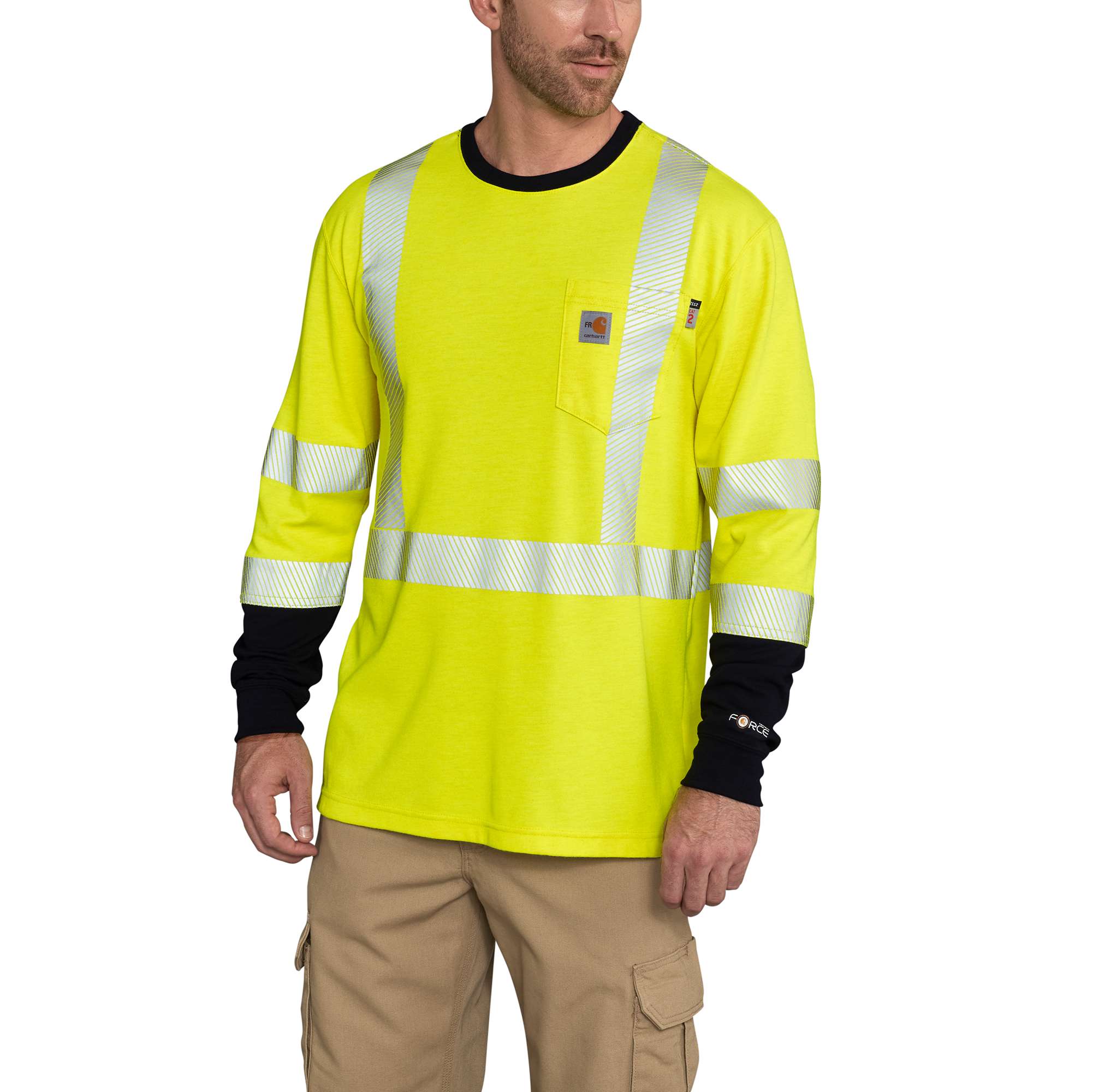 Image of Flame-Resistant High-Vis Force Long-Sleeve T-Shirt Class