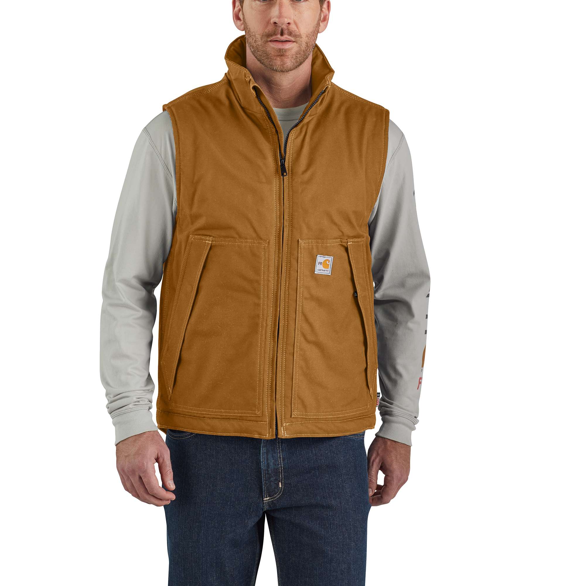 Image of Flame-Resistant Quick Duck Insulated Vest