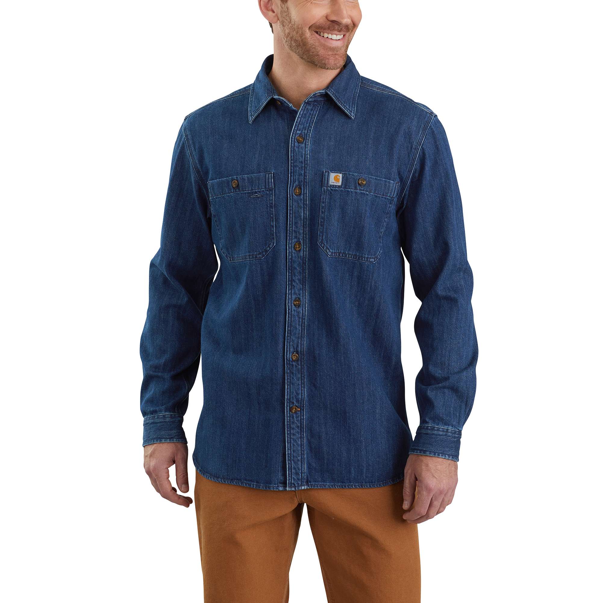 Image of Denim Long-Sleeve Shirt