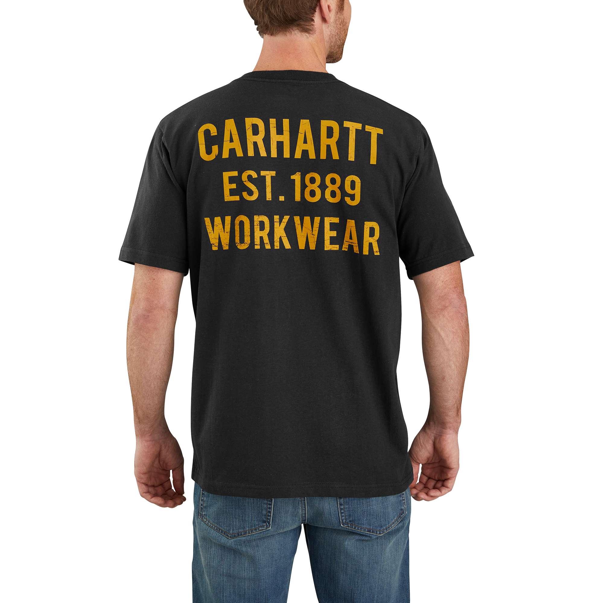 Image of Original Fit Heavyweight Short-Sleeve Pocket Workwear Graphic T-Shirt