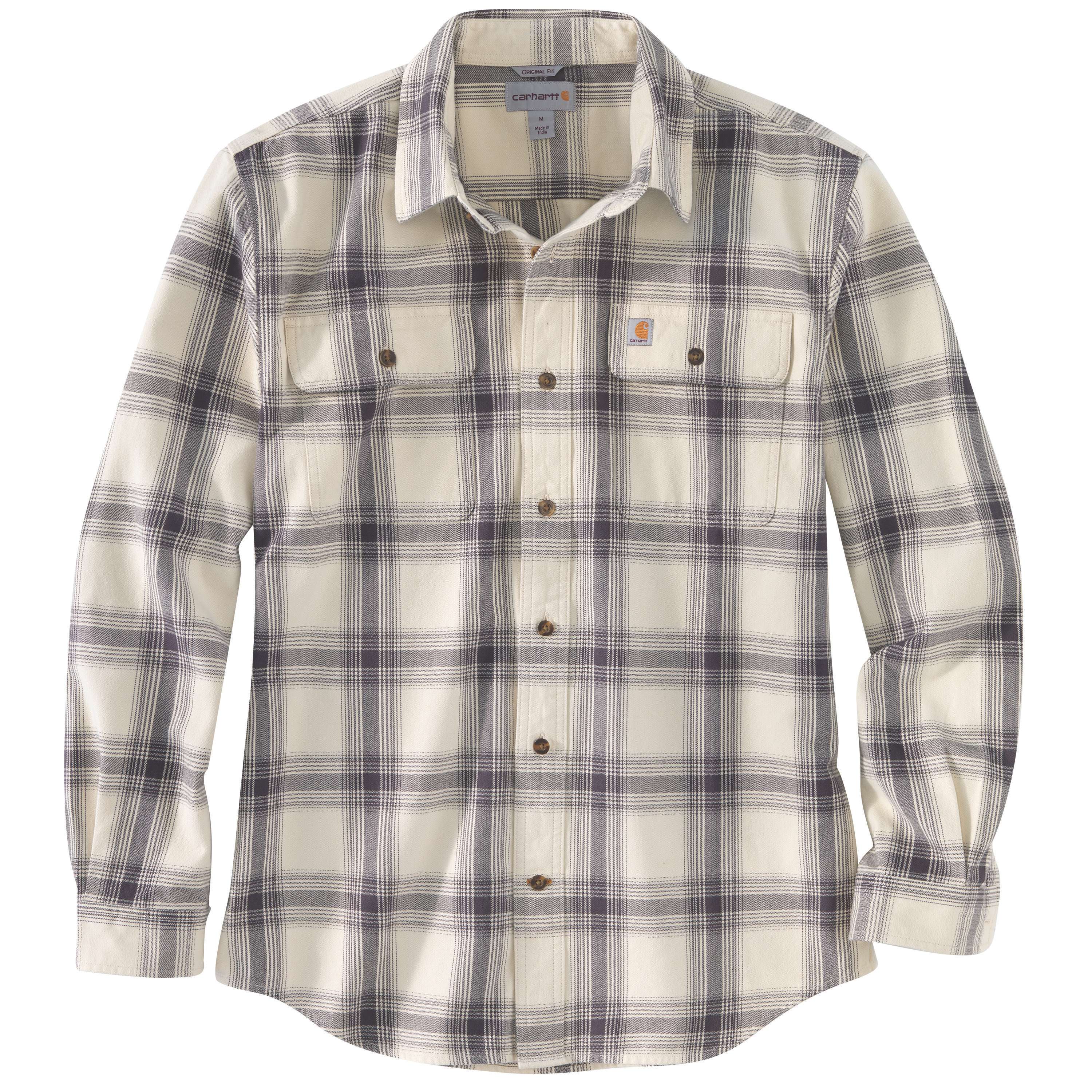 Image of Carhartt Original Fit Flannel Long-Sleeve Plaid Shirt