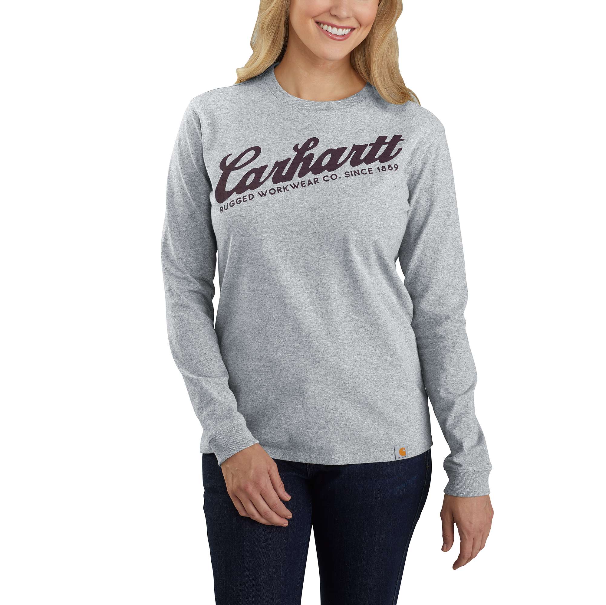 Image of Carhartt Original Fit Heavyweight Long-Sleeve Carhartt Graphic T-Shirt