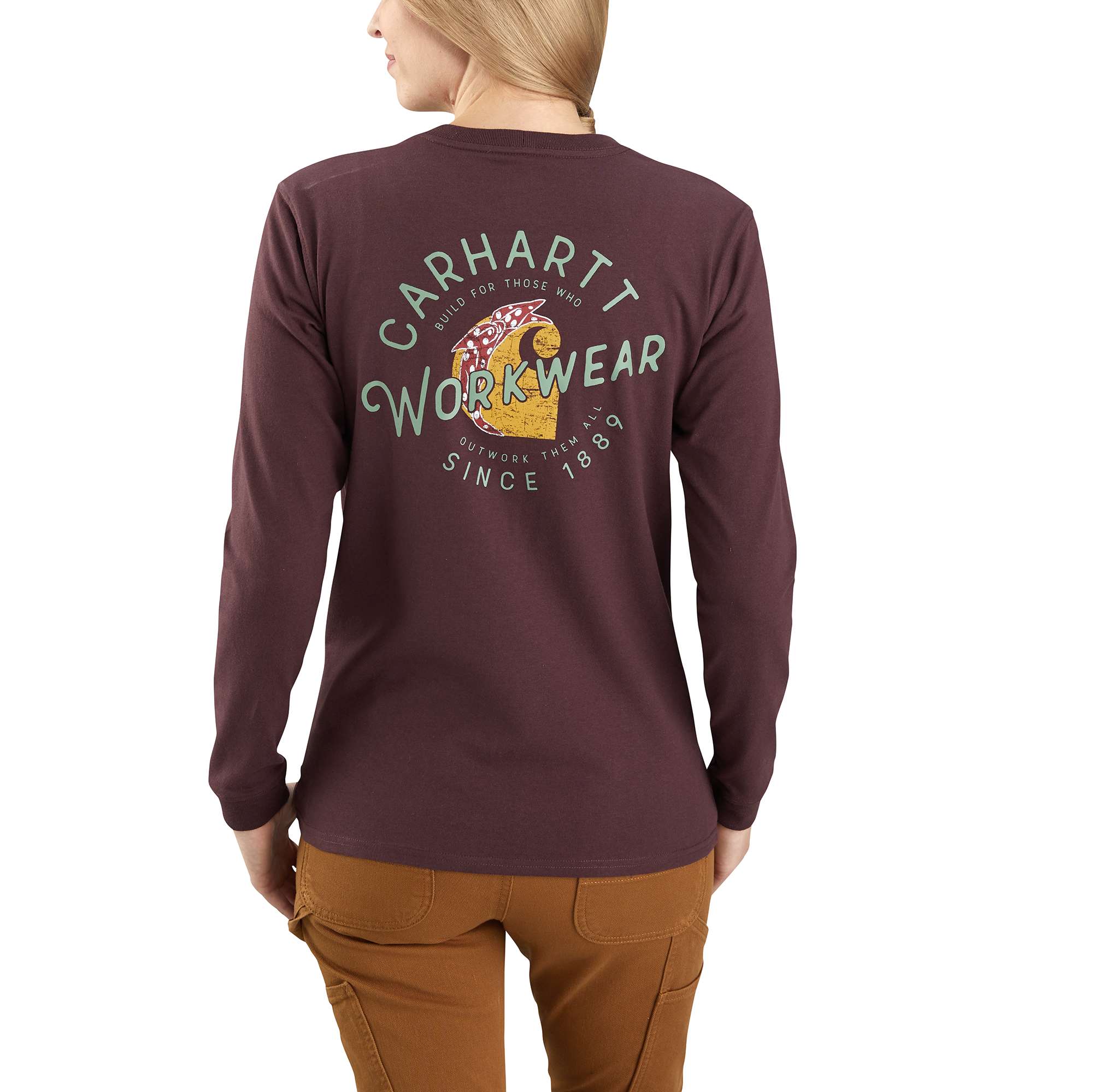 Image of Carhartt Original Fit Heavyweight Long Sleeve Rosie Carhartt Graphic T-Shirt