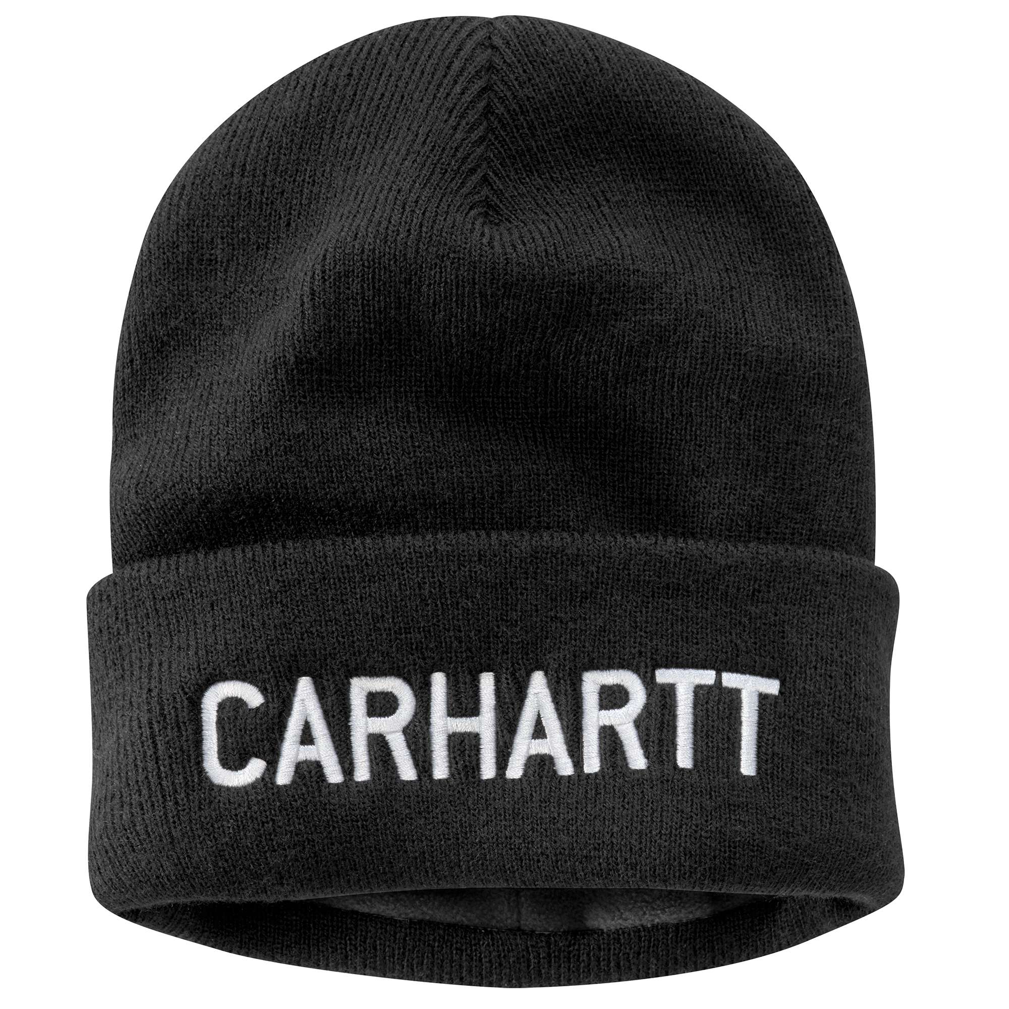Image of Carhartt Knit Fleece-Lined Graphic Beanie