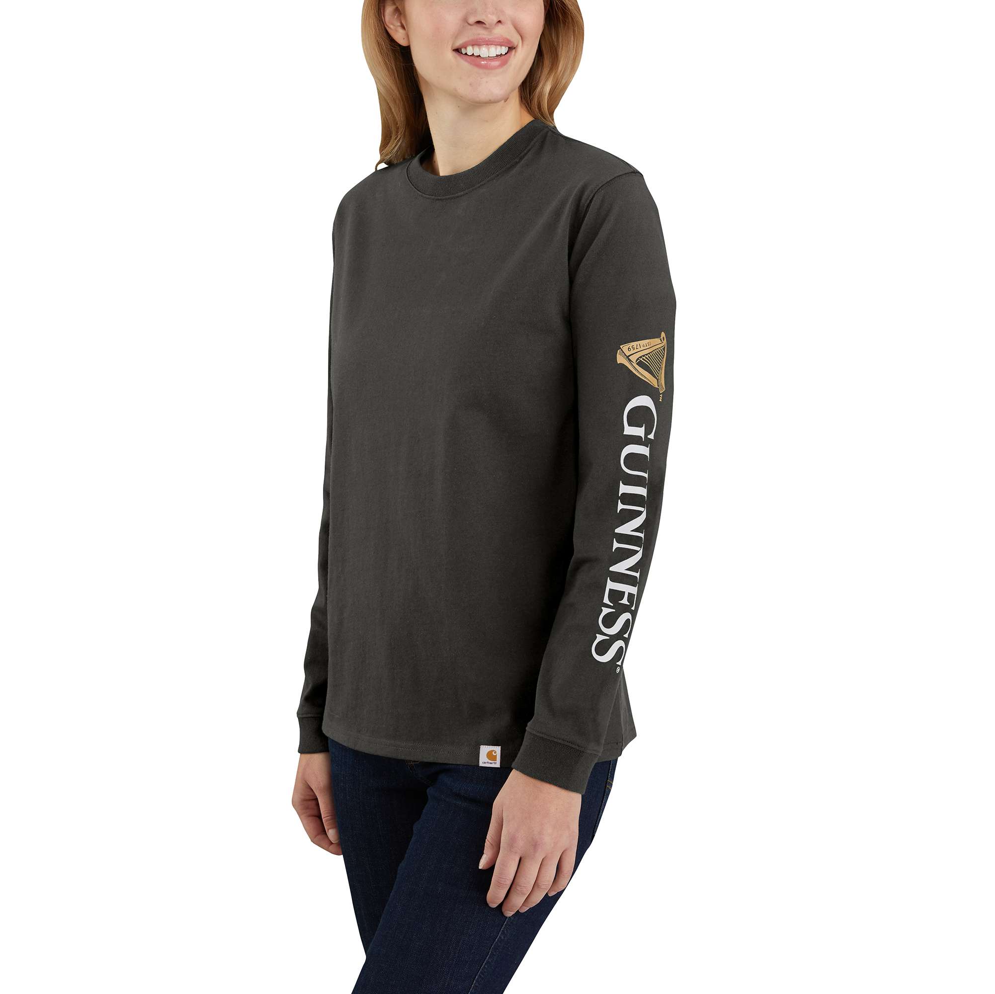 Image of Original Fit Heavyweight Guinness Graphic Long-Sleeve T-Shirt