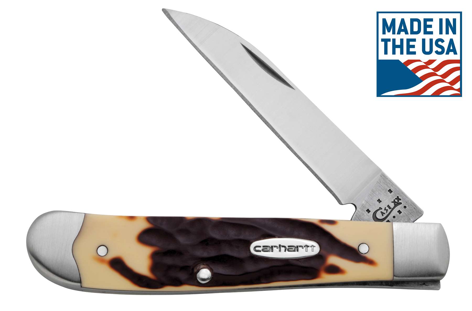 Double-Dyed Synthetic  Wharncliffe Mini Trapper Knife