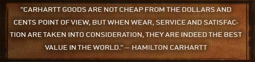 Hamilton Carhartt Quote