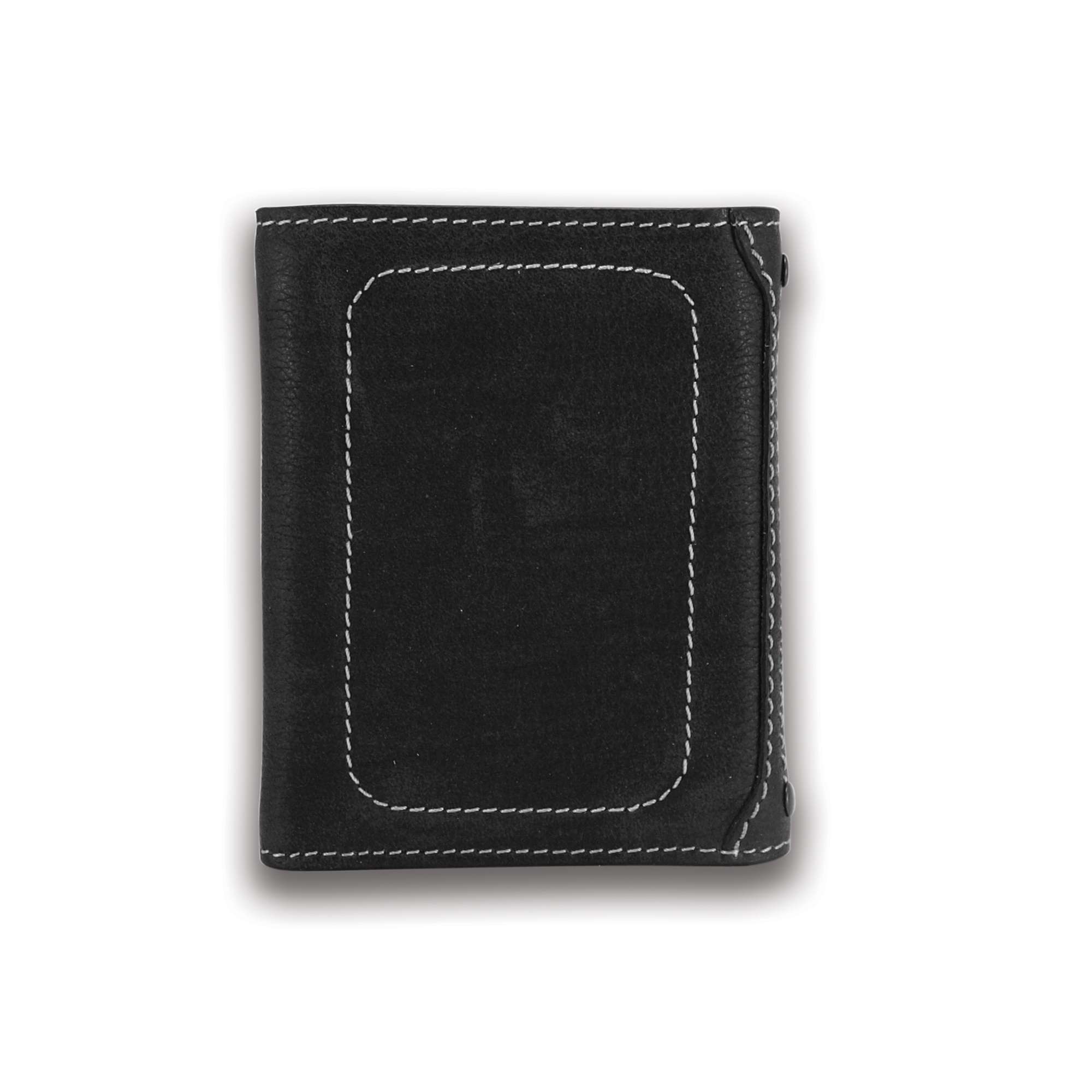 Men's Trifold Wallet-Milled Pebble with Collectible Tin