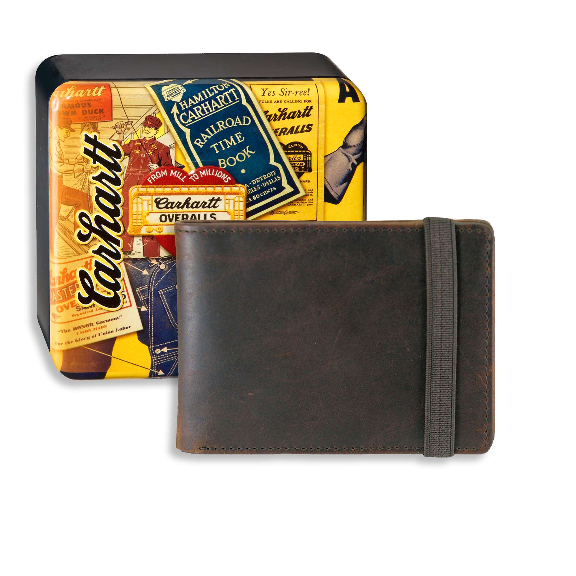 Men's Front Pocket Wallet with Collectible Tin