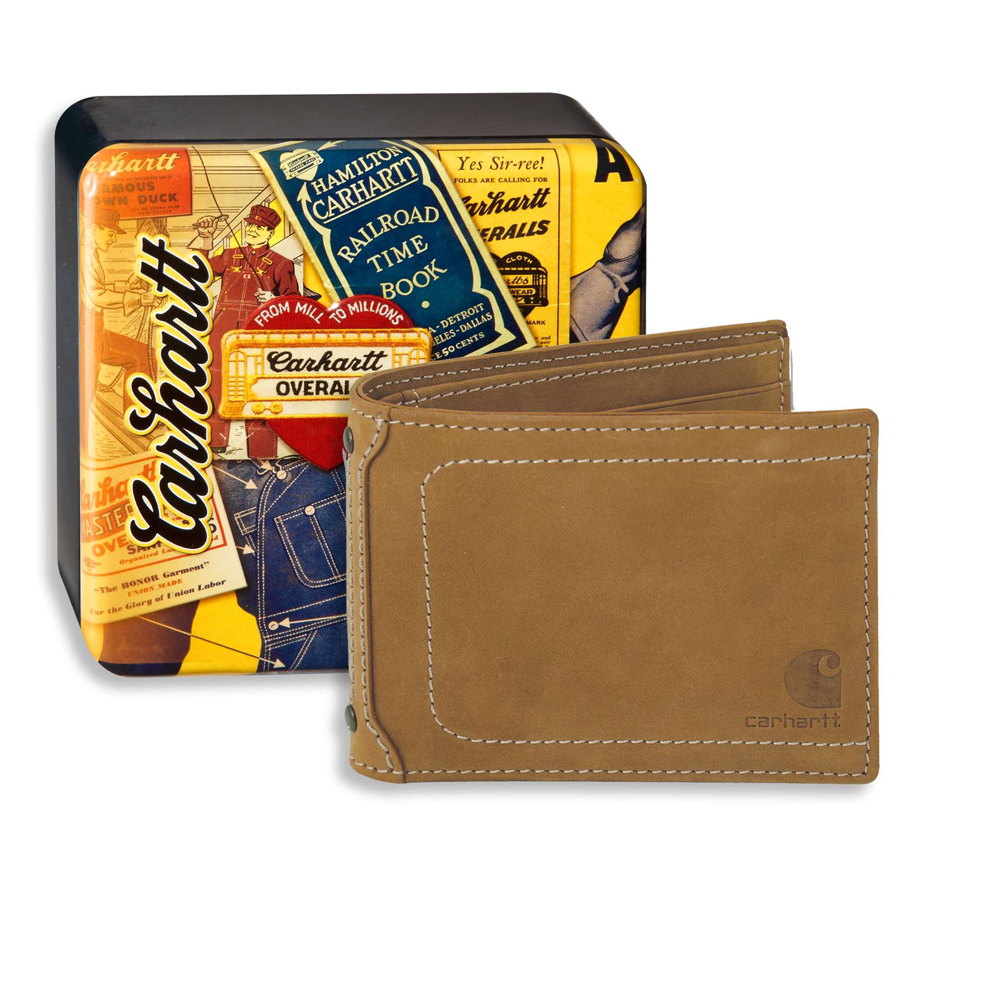 Men's Nubuck Passcase with Collectible Tin