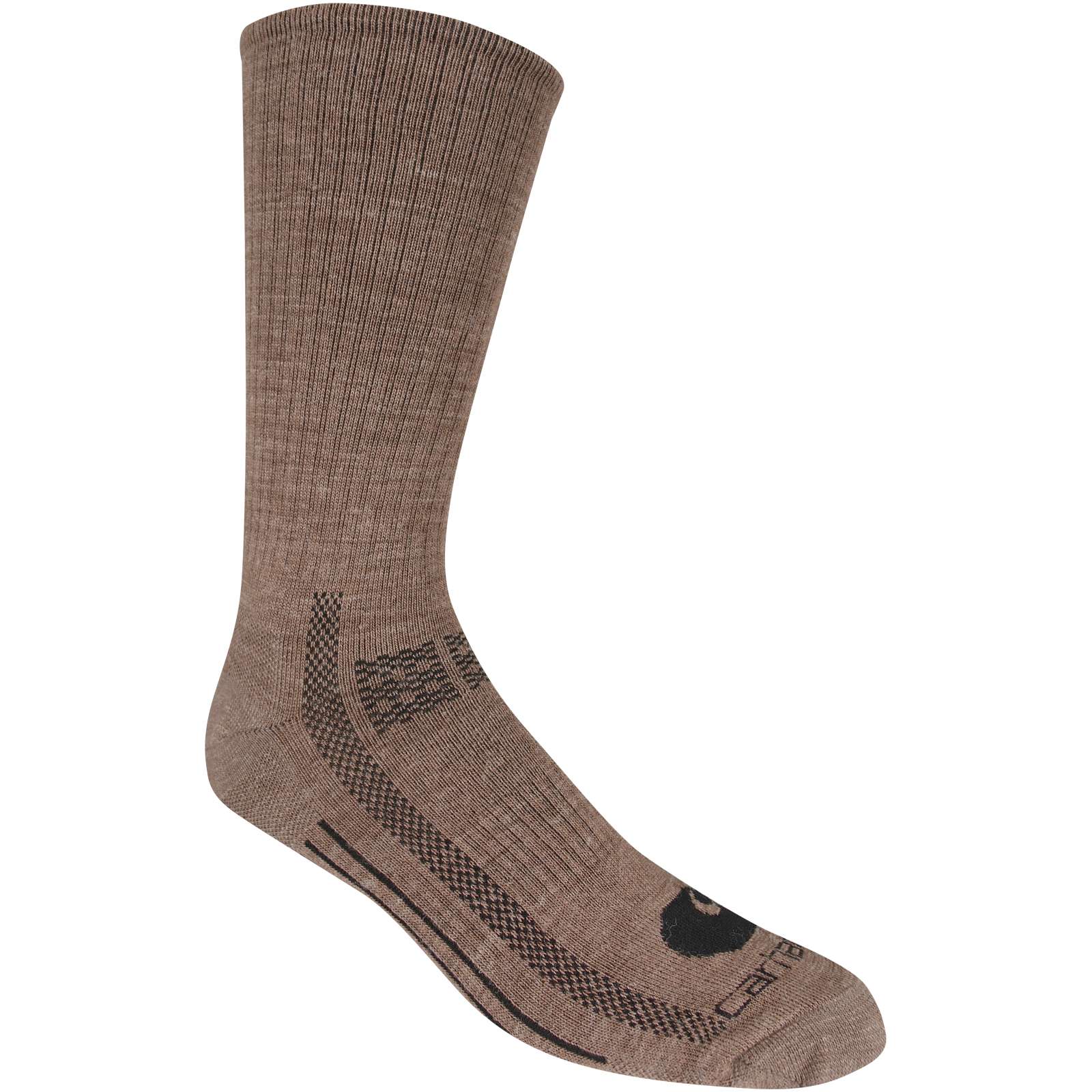 Flat-Knit Blended Everyday Crew Sock