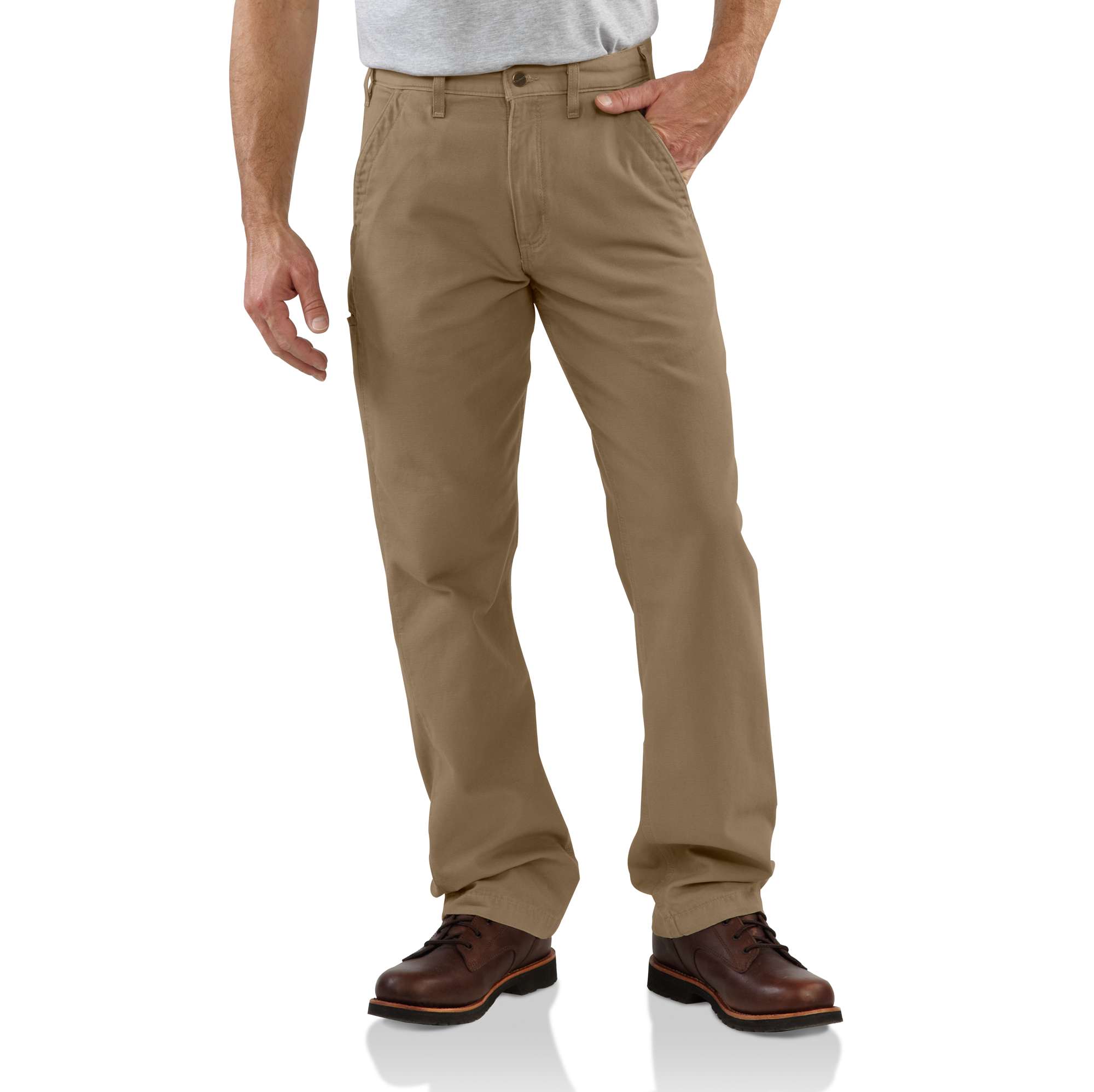 Men&lsquo;s Canvas Khaki Relaxed Fit Pant