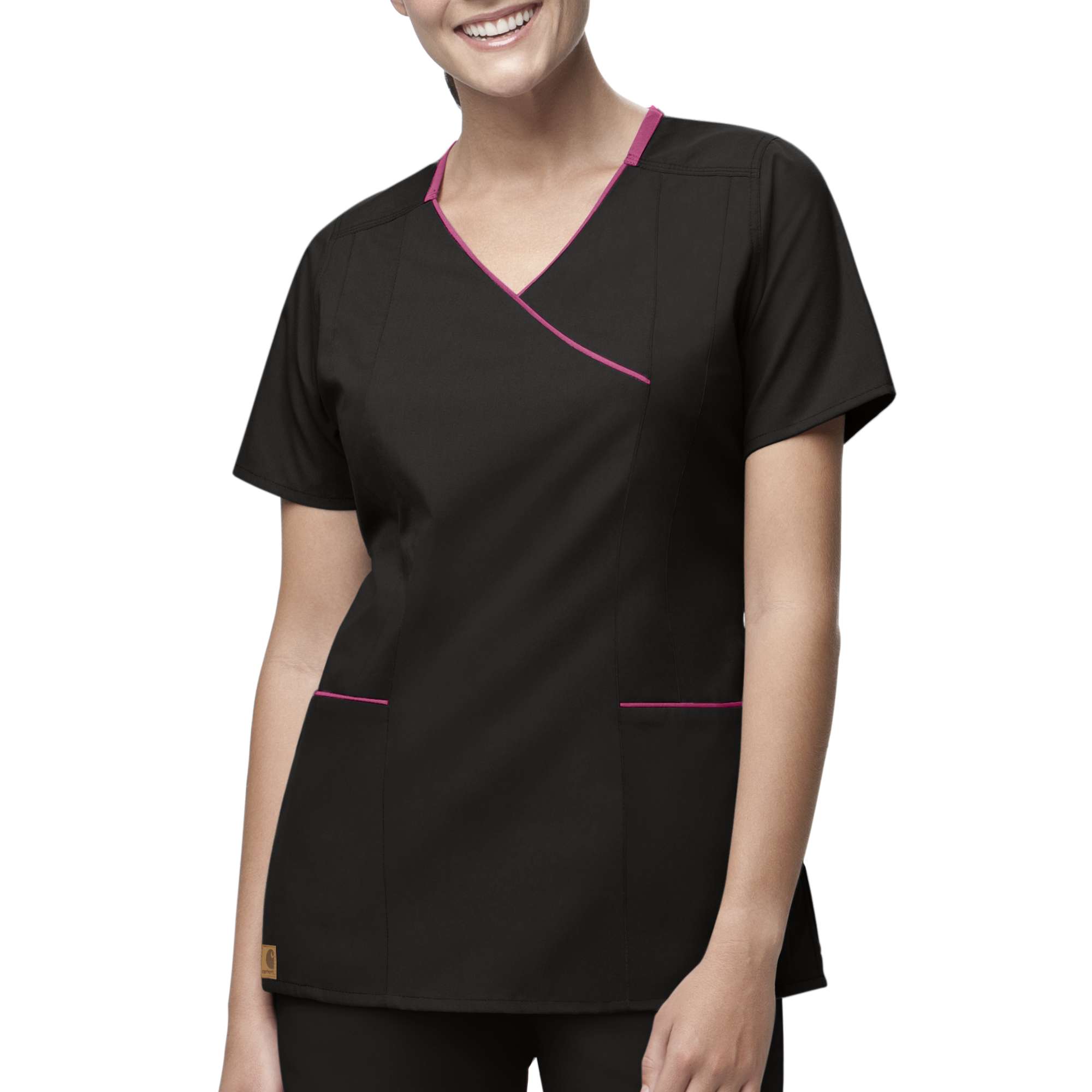 Women's Y-Neck Fashion Scrub Top