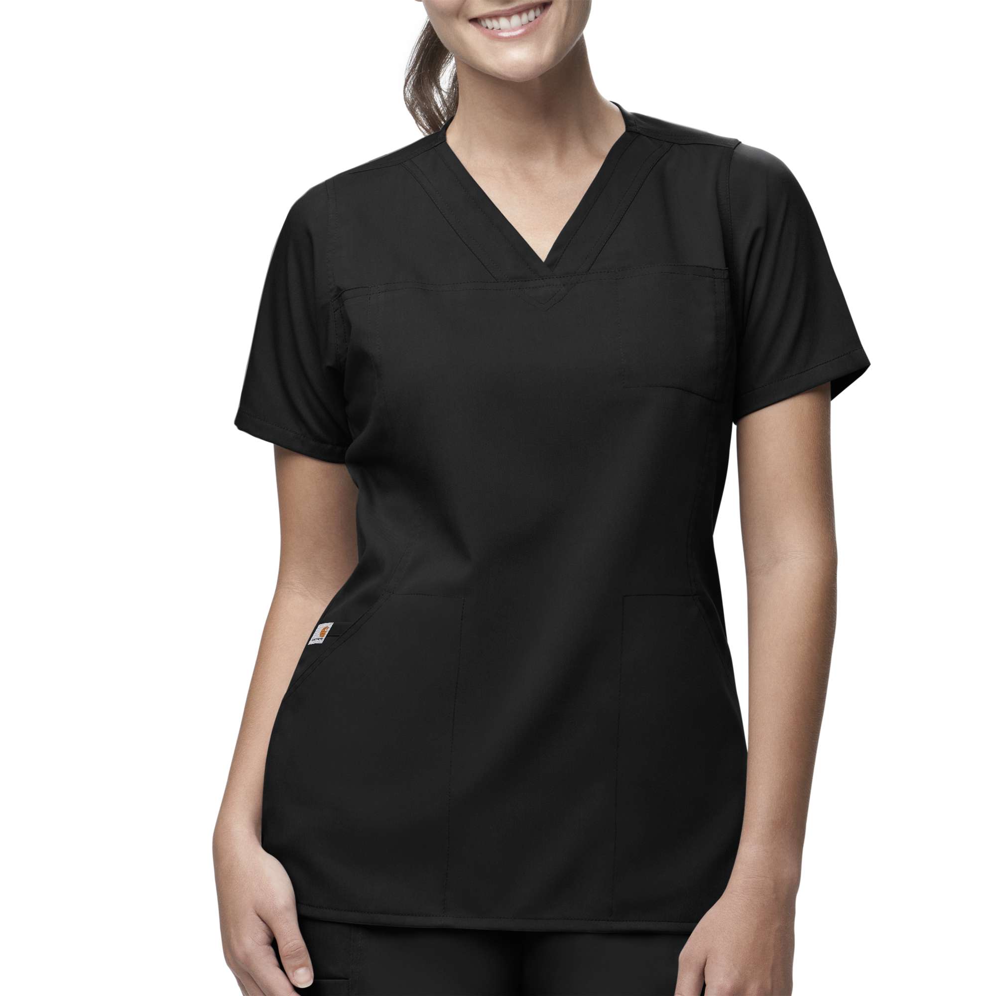 Women's 3-Pocket V-Neck Scrub Top