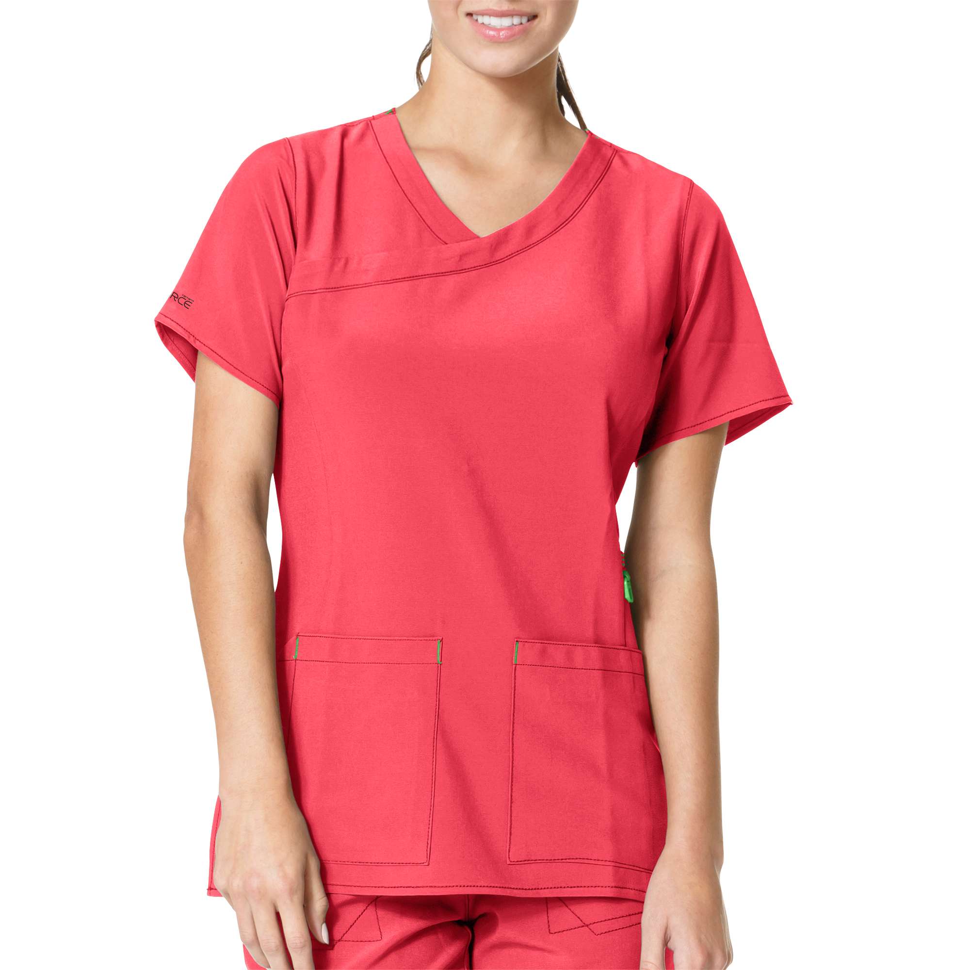Image of Cross Flex Y&#Neck Media Scrub Top