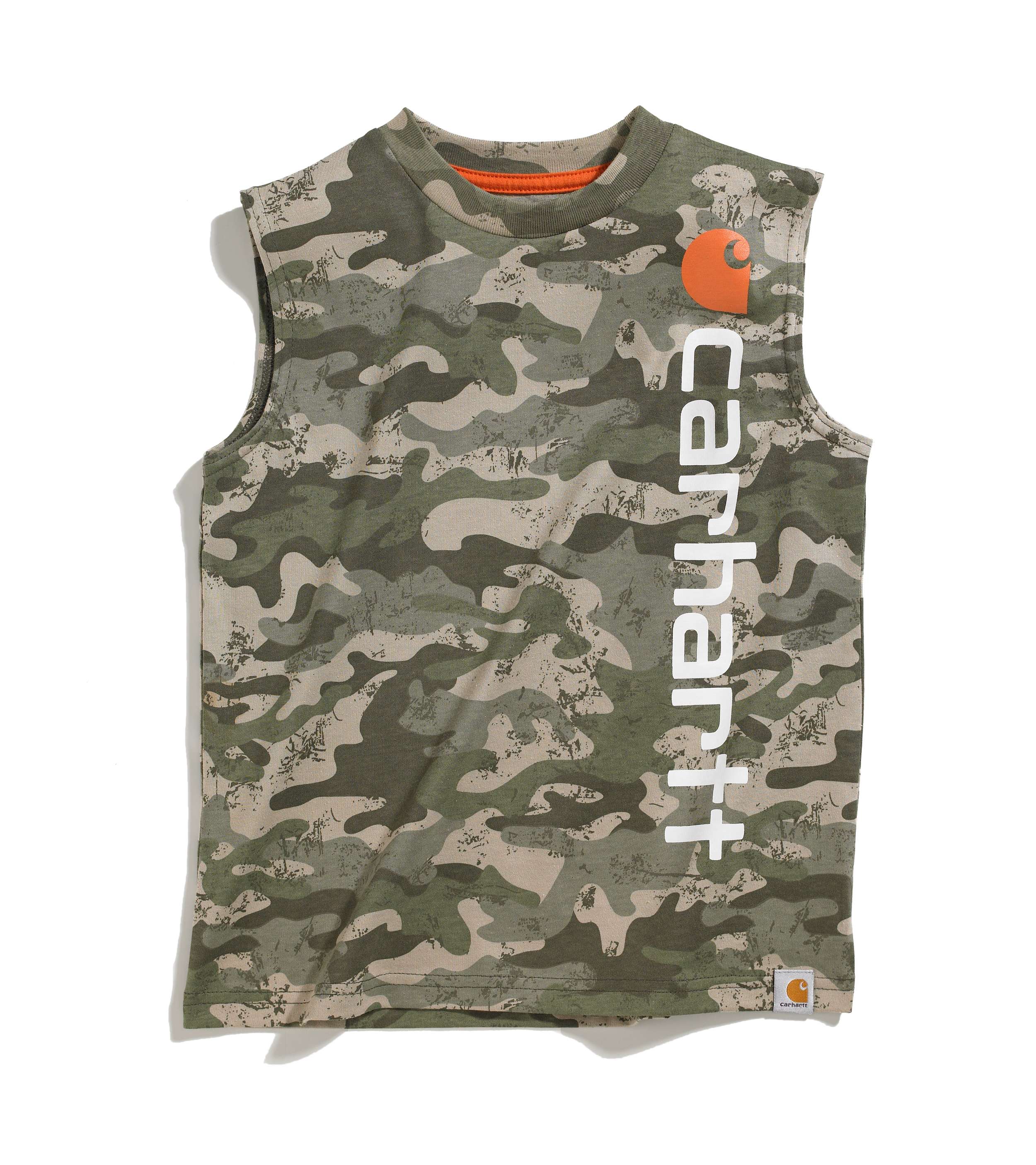 Boys Carhartt Sleeveless Camo Tee